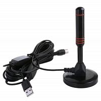 TD-014 Антенна телевизионная комнатная Орбита  c усилителем USB
