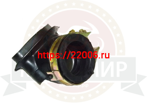 Патрубок карбюратора GY6-180 (коллектор впускной) резин. (см. 14729) (052QMIB-050100000) фото 2