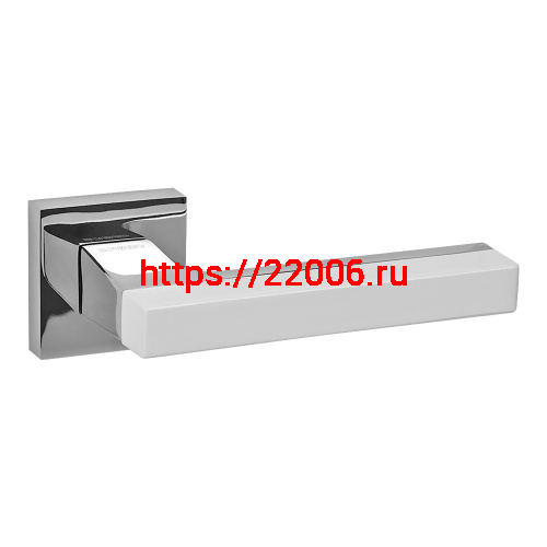 Ручка Fuaro (Фуаро) раздельная LM/Z K.QS52.FLASH CP/WH-19 хром/белый