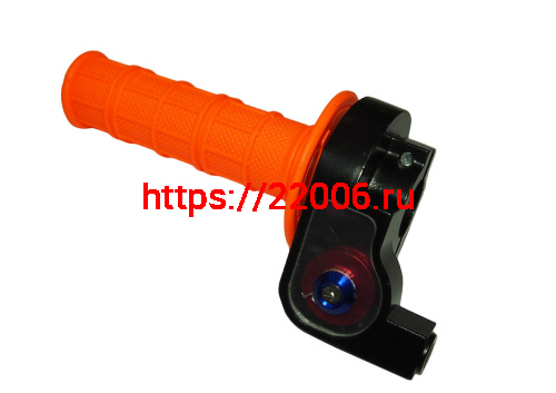 Ручка руля правая (газа) TTR 50-250 в сборе (с резинкой) короткоходая с корпусом + ручка лев (38386) фото 3 Ручка руля правая (газа) TTR 50-250 в сборе (с резинкой) короткоходая с корпусом + ручка лев (38386) фото 3