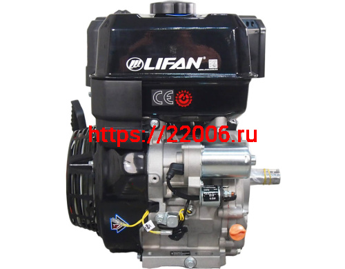 Двигатель LIFAN 20 л.с. 192F-2T (KP460) (вых. вал d25 мм) с катушкой освещения 11А 144Вт фото 5