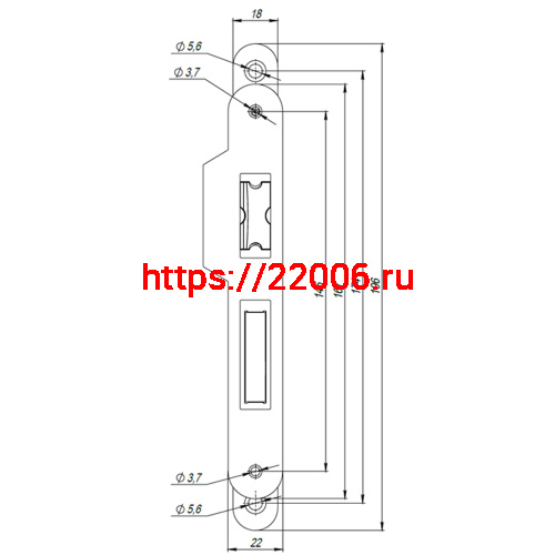 Корпус Armadillo (Армадилло) врезного замка c защёлкой METLH25-50 Box (LH 25-50) SN мат.никель фото 2 Корпус Armadillo (Армадилло) врезного замка c защёлкой METLH25-50 Box (LH 25-50) SN мат.никель фото 2