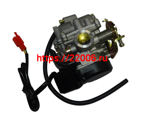 Карбюратор 4х такт. GY6-80 (заслонка d18 мм) (пришел как  10605) фото 3