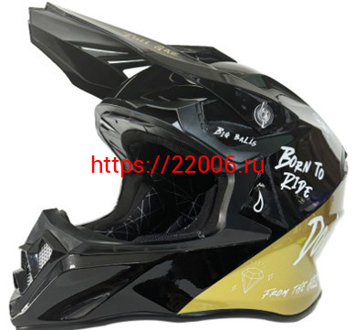 Мотошлем VIRTUE MD-902 Кросс черный с надписью (XL) Мотошлем VIRTUE MD-902 Кросс черный с надписью (XL)