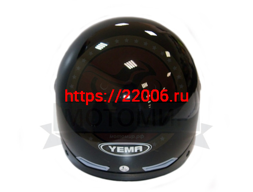 Шлем открытый YM-351_7 "YAMAPA", белый, черный, размер L, летний (NEW) (12 шт. в упак.) фото 3