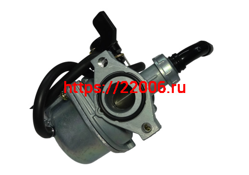 Карбюратор PZ19 Delta, Альфа 50/70,"Zodiak", Дельта флажок пластик ручн  справа (d19, D32)