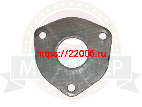Прокладка колена глушителя  GY6-50/150 (треугольная) метало-асбестовая