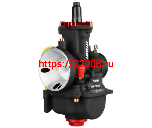 Карбюратор NIBBI Racing PWK26 (YJ), реком.двиг. 100-150 см3 (вход/выход 26 и 50 мм) фото 3 Карбюратор NIBBI Racing PWK26 (YJ), реком.двиг. 100-150 см3 (вход/выход 26 и 50 мм) фото 3