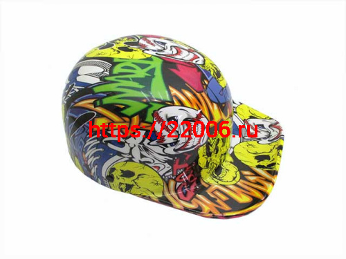 Мотошлем кепка цветной (с рисунком) (M) Мотошлем кепка цветной (с рисунком) (M)