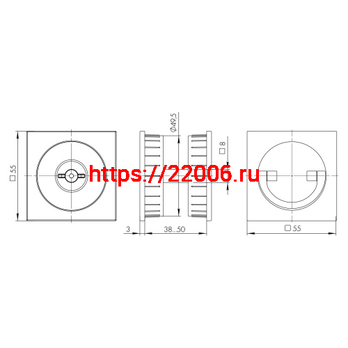 Ручка поворотная Armadillo (Армадилло) для раздвижных дверей SH.QUADRO55.BK8 MWSC-33 итальянский тисненый фото 3 Ручка поворотная Armadillo (Армадилло) для раздвижных дверей SH.QUADRO55.BK8 MWSC-33 итальянский тисненый фото 3