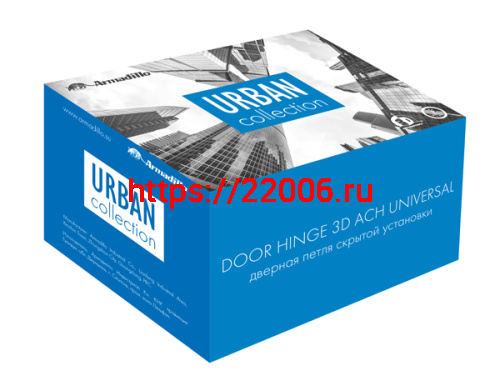 Петля Armadillo (Армадилло) скрытой установки U3D6000 CP (11160UN3D) хром фото 4