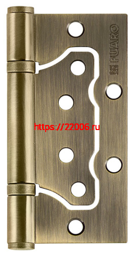 Петля Fuaro (Фуаро) универсальная без врезки IN4500W AB (500-2BB 100x2,5) бронза Петля Fuaro (Фуаро) универсальная без врезки IN4500W AB (500-2BB 100x2,5) бронза