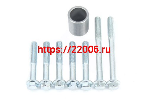 Болты крепления крышки вариатора + втулка кикстартера 139QMB 50cc (5 коротких) Болты крепления крышки вариатора + втулка кикстартера 139QMB 50cc (5 коротких)