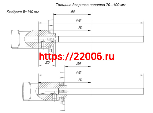 Квадрат Armadillo (Армадилло) для ручек Spindle 8х140 фото 3 Квадрат Armadillo (Армадилло) для ручек Spindle 8х140 фото 3