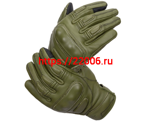 Перчатки SCOYCO (оригинал) MC-154, кожанные хаки, р-р  L