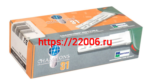 Цилиндровый механизм Mottura (Моттура) под вертушку (дл. шток) C31P313101C5 (62 мм/26+10+26), МАТ.НИКЕЛЬ фото 2
