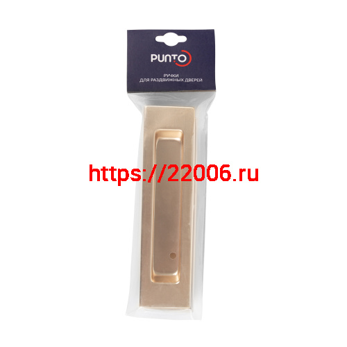 Ручка Punto (Пунто) для раздвижных дверей SH.SLQ152.010 (Soft LINE SLQ-010) SSG сатин.золото фото 2