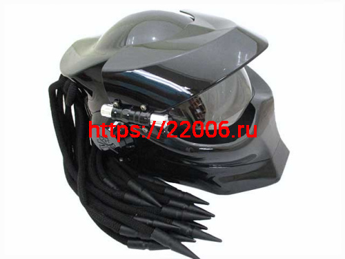 Мотошлем хищник черный (M) Мотошлем хищник черный (M)