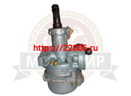 Карбюратор PZ20 Альфа 110 см3 (с бензокраном) флажок под трос со стороны крана (справа) d20мм D32мм фото 3 Карбюратор PZ20 Альфа 110 см3 (с бензокраном) флажок под трос со стороны крана (справа) d20мм D32мм фото 3