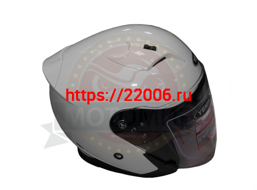 Шлем открытый YM-637 "YAMAPA", белый, размер S (с антикрылом) NEW фото 2 Шлем открытый YM-637 "YAMAPA", белый, размер S (с антикрылом) NEW фото 2