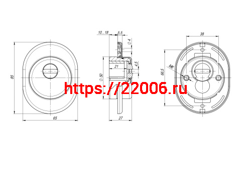 Броненакладка Fuaro (Фуаро) DEF.ECO/OV.4825 (DEF 4825 eco) SN-3 матовый никель фото 4