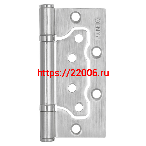 Петля Punto (Пунто) универсальная без врезки IN4200W-HD SC (200-2B/HD 100x2,5) мат. хром