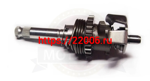 Вал кикстартера в сборе LF163 FML-2MP (E10-04) (НАБОР) фото 3