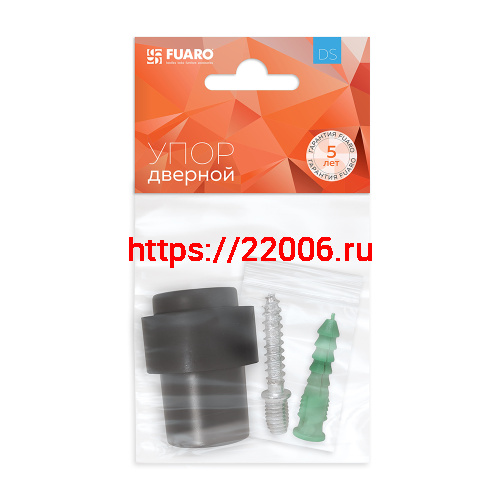 Упор Fuaro (Фуаро) дверной напольный STOPPER/14 (DS-14 ) BL-24 черный фото 2