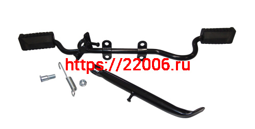 Подножка водителя центральная FORESTER STREET с подставкой боковой (с изгибом под глушит.) (НАБОР)