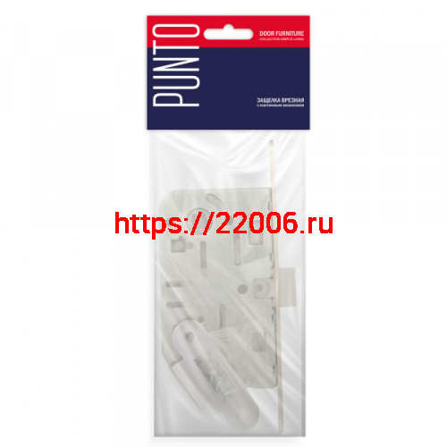 Защелка Punto (Пунто) врезная PL96WC-50 BL (черный) фото 2 Защелка Punto (Пунто) врезная PL96WC-50 BL (черный) фото 2