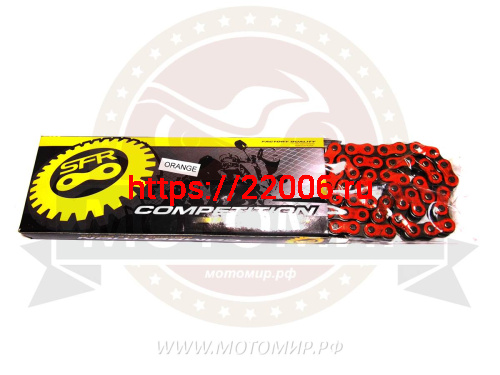 Цепь (428H) SFR -100 зв. приводная усиленная, цвет ОРАНЖЕВАЯ (SIGMA (98)) (Н)